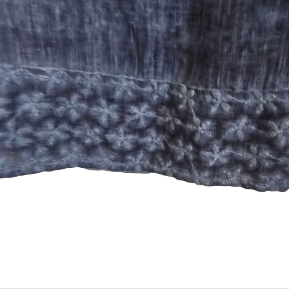 Lungo L'Arno Blue Linen Shift Dress Sz. S Blue Made in Italy - Picture 7 of 11